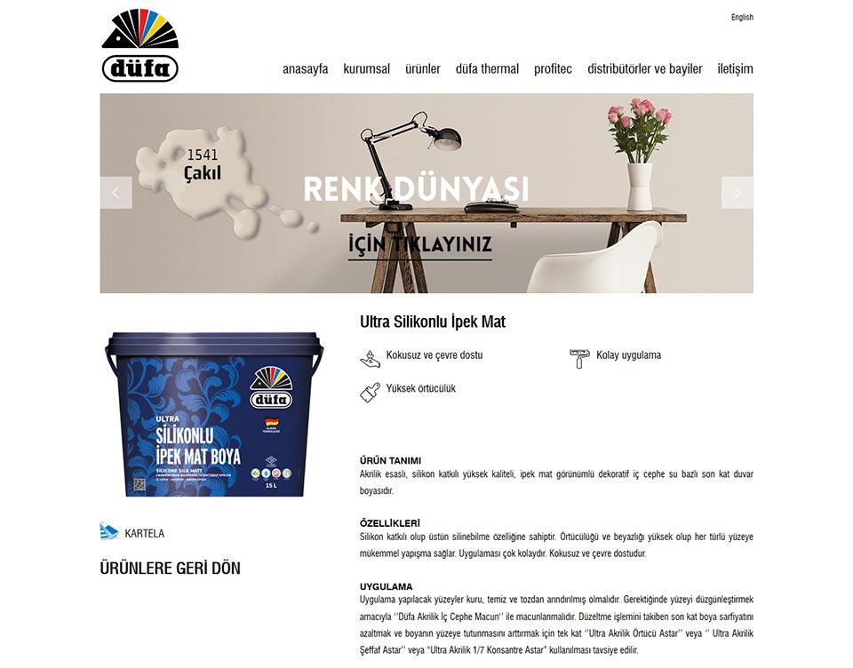 Düfa Ürünler - Ultra Silikonlu İpek Mat