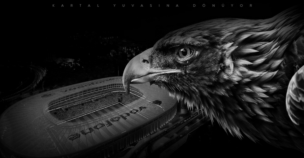 Beşiktaş JK Official Internet Platform, with its renewed design and brand new sections.